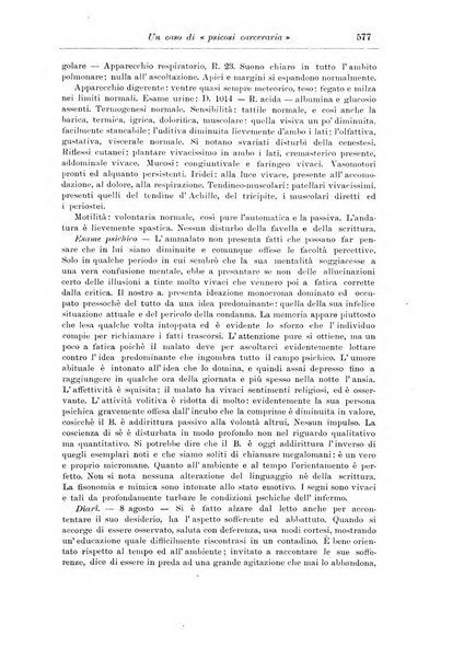 Note e riviste di psichiatria Manicomio provinciale di Pesaro