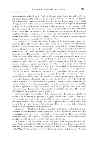 Note e riviste di psichiatria Manicomio provinciale di Pesaro