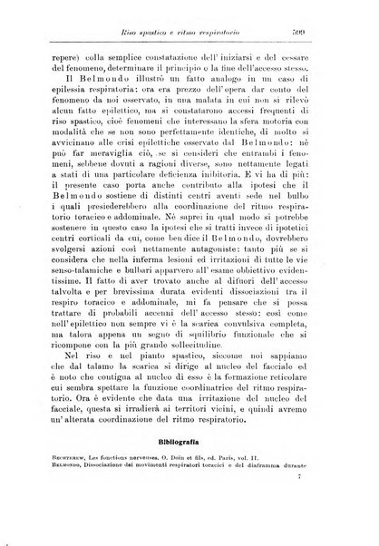 Note e riviste di psichiatria Manicomio provinciale di Pesaro