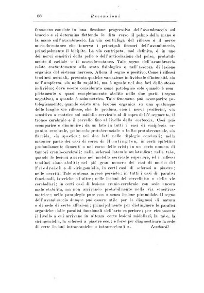 Note e riviste di psichiatria Manicomio provinciale di Pesaro