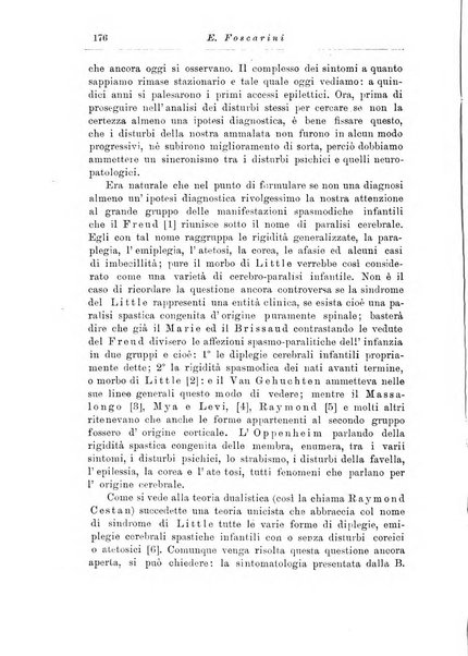 Note e riviste di psichiatria Manicomio provinciale di Pesaro