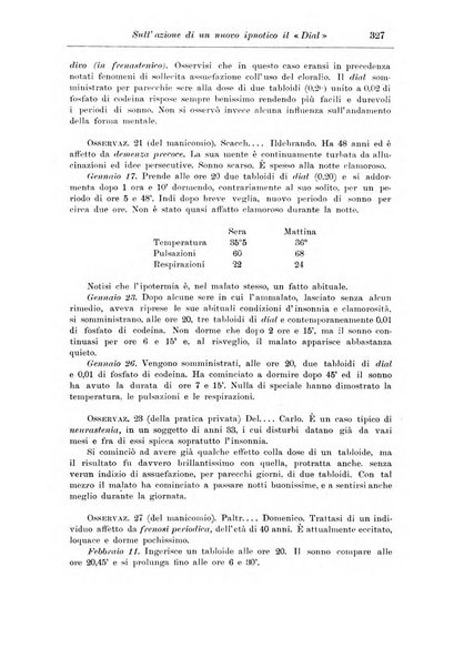 Note e riviste di psichiatria Manicomio provinciale di Pesaro