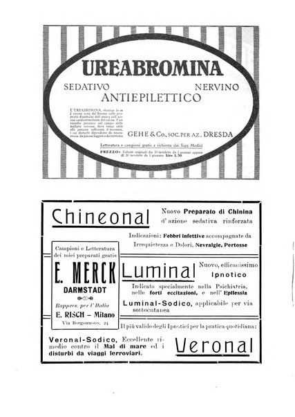 Note e riviste di psichiatria Manicomio provinciale di Pesaro