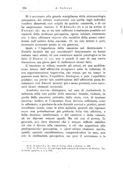 Note e riviste di psichiatria Manicomio provinciale di Pesaro