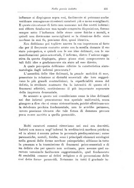 Note e riviste di psichiatria Manicomio provinciale di Pesaro