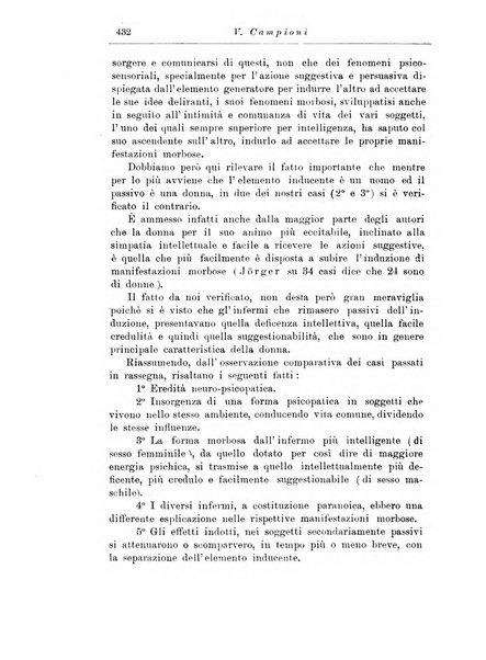 Note e riviste di psichiatria Manicomio provinciale di Pesaro