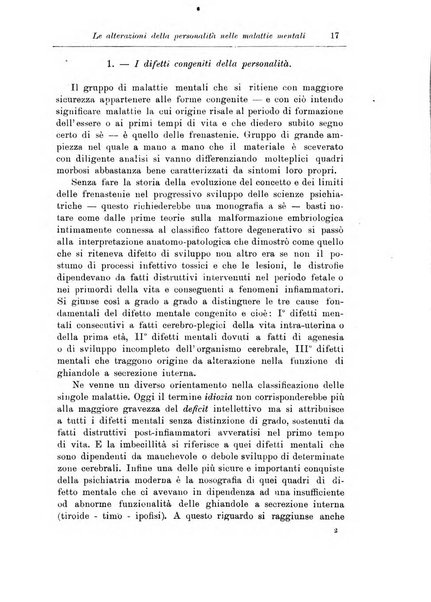 Note e riviste di psichiatria Manicomio provinciale di Pesaro