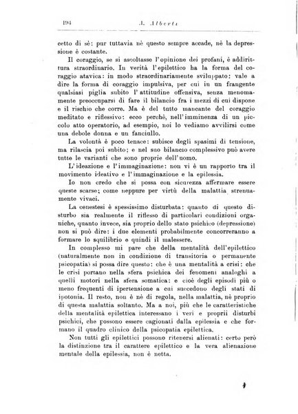 Note e riviste di psichiatria Manicomio provinciale di Pesaro