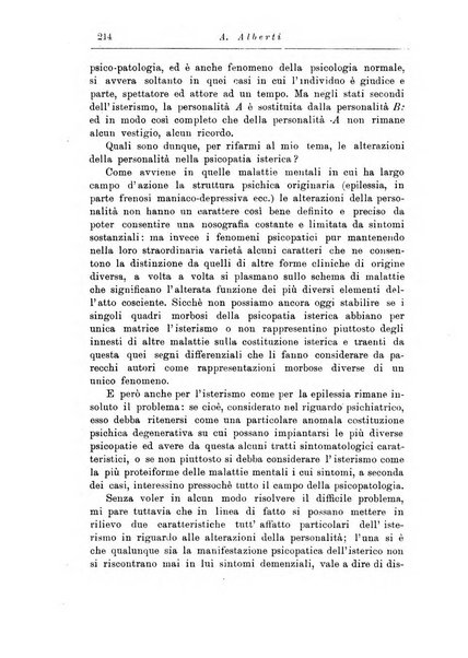 Note e riviste di psichiatria Manicomio provinciale di Pesaro