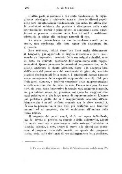 Note e riviste di psichiatria Manicomio provinciale di Pesaro