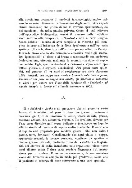 Note e riviste di psichiatria Manicomio provinciale di Pesaro