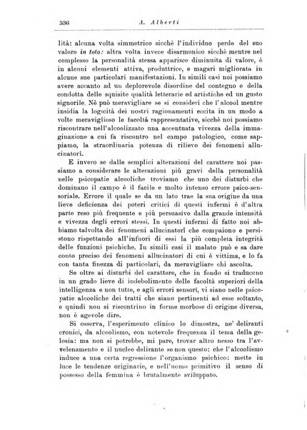 Note e riviste di psichiatria Manicomio provinciale di Pesaro