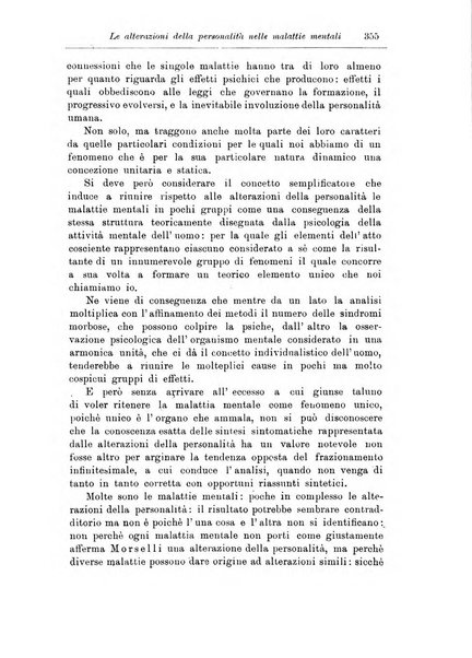 Note e riviste di psichiatria Manicomio provinciale di Pesaro