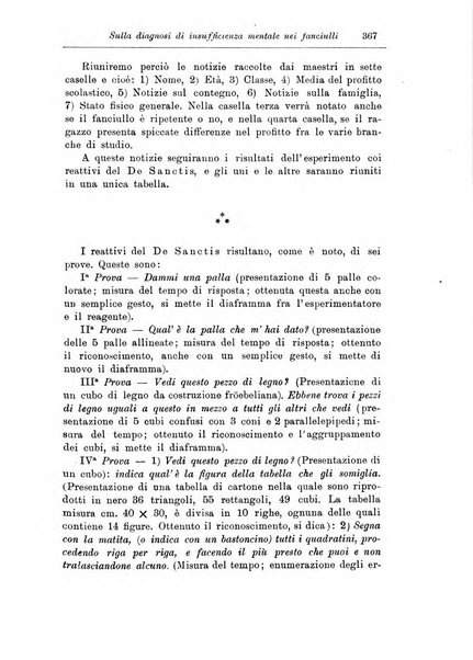 Note e riviste di psichiatria Manicomio provinciale di Pesaro