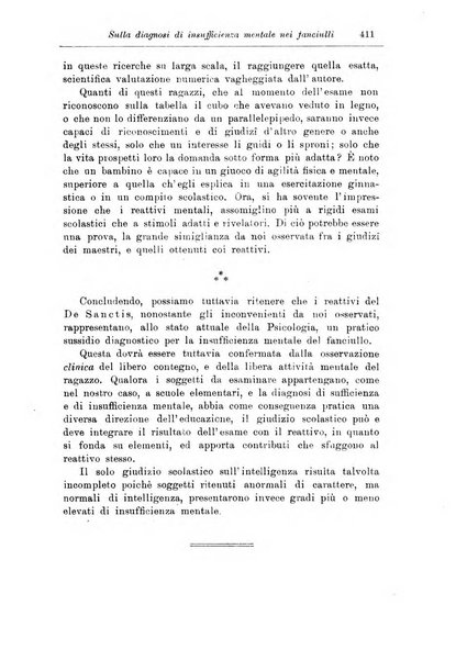 Note e riviste di psichiatria Manicomio provinciale di Pesaro