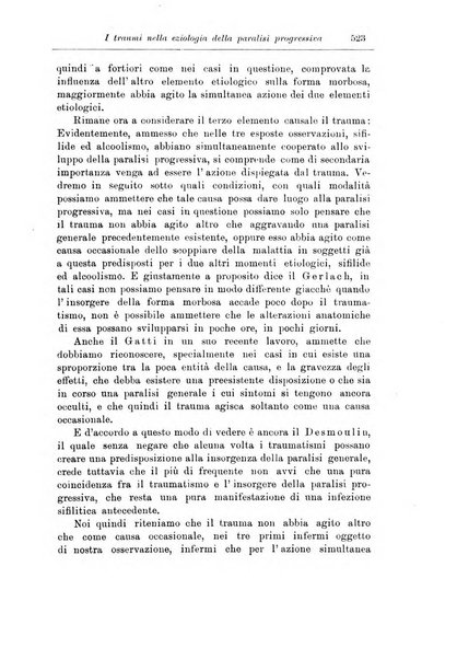 Note e riviste di psichiatria Manicomio provinciale di Pesaro