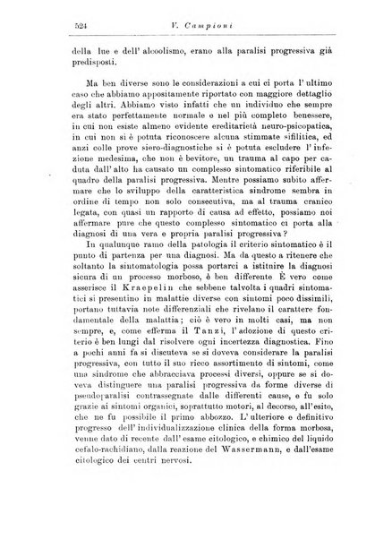 Note e riviste di psichiatria Manicomio provinciale di Pesaro