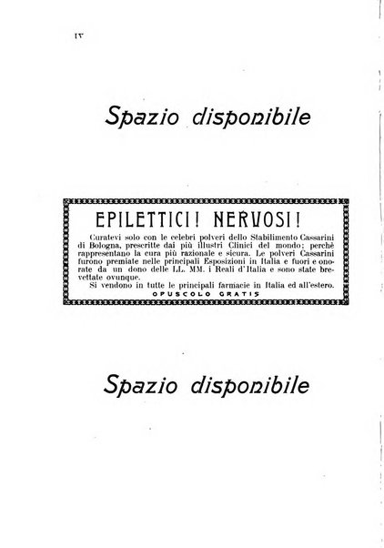 Note e riviste di psichiatria Manicomio provinciale di Pesaro