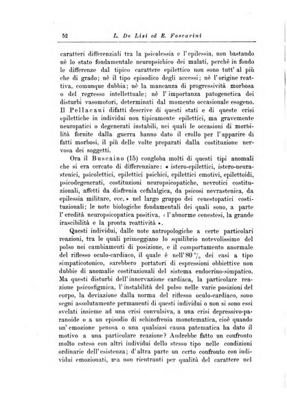 Note e riviste di psichiatria Manicomio provinciale di Pesaro