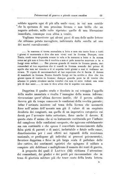 Note e riviste di psichiatria Manicomio provinciale di Pesaro