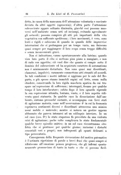 Note e riviste di psichiatria Manicomio provinciale di Pesaro