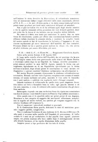 Note e riviste di psichiatria Manicomio provinciale di Pesaro