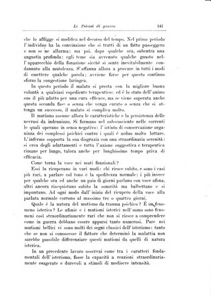 Note e riviste di psichiatria Manicomio provinciale di Pesaro