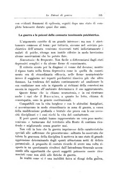 Note e riviste di psichiatria Manicomio provinciale di Pesaro