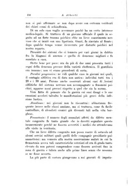 Note e riviste di psichiatria Manicomio provinciale di Pesaro