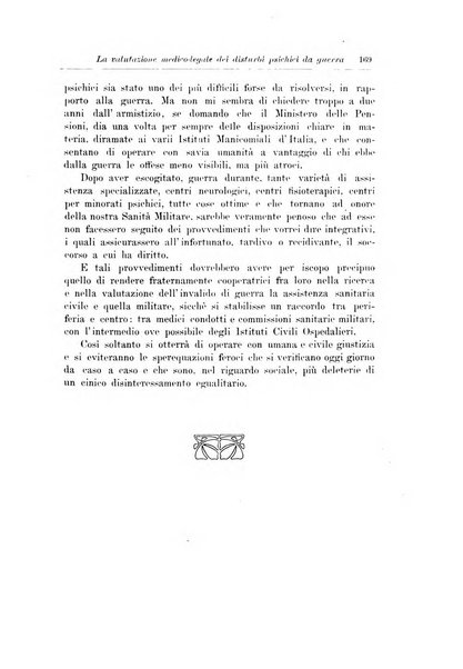 Note e riviste di psichiatria Manicomio provinciale di Pesaro