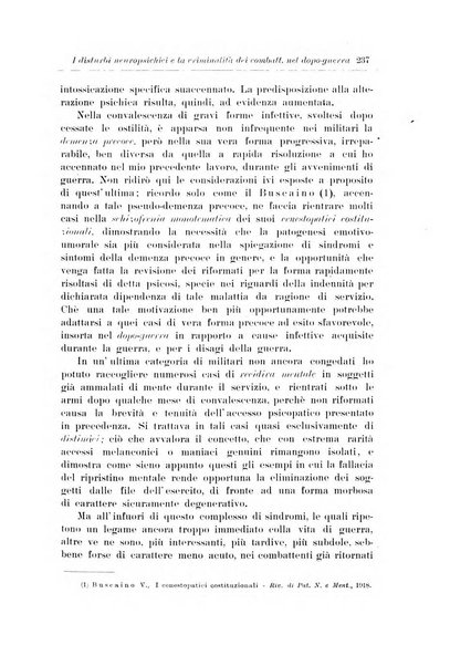 Note e riviste di psichiatria Manicomio provinciale di Pesaro