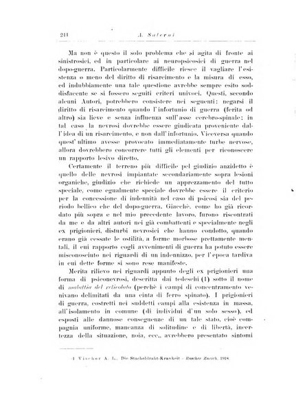 Note e riviste di psichiatria Manicomio provinciale di Pesaro