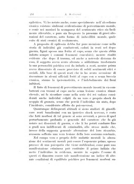 Note e riviste di psichiatria Manicomio provinciale di Pesaro