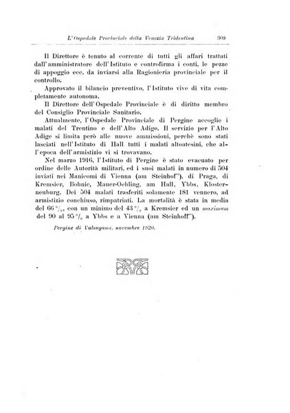 Note e riviste di psichiatria Manicomio provinciale di Pesaro