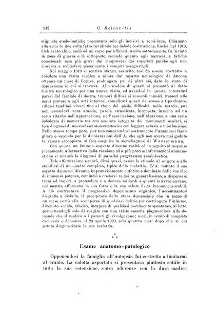 Note e riviste di psichiatria Manicomio provinciale di Pesaro