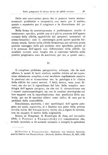 Note e riviste di psichiatria Manicomio provinciale di Pesaro