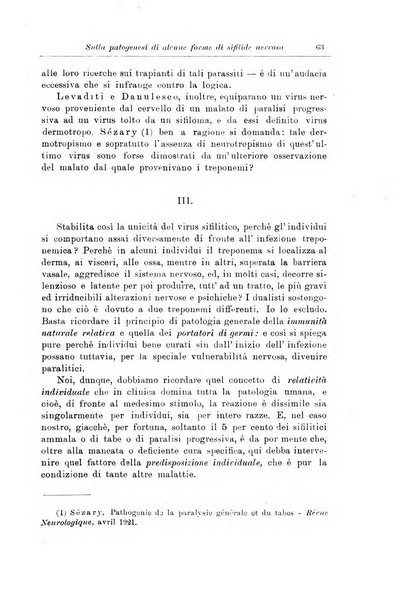 Note e riviste di psichiatria Manicomio provinciale di Pesaro