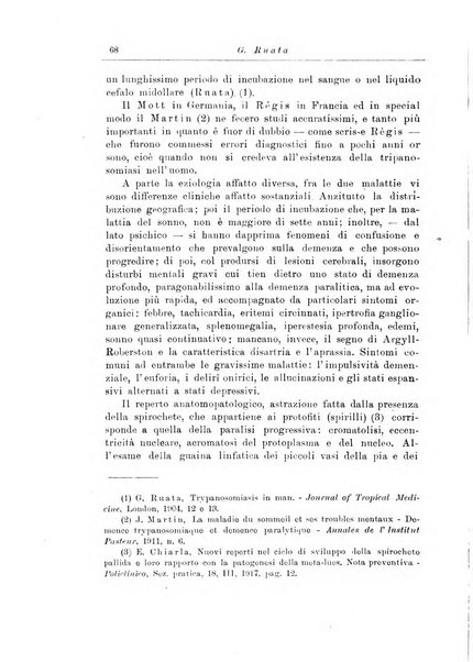 Note e riviste di psichiatria Manicomio provinciale di Pesaro