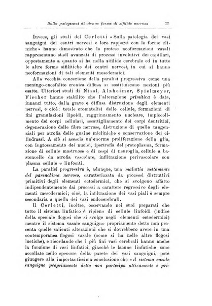 Note e riviste di psichiatria Manicomio provinciale di Pesaro