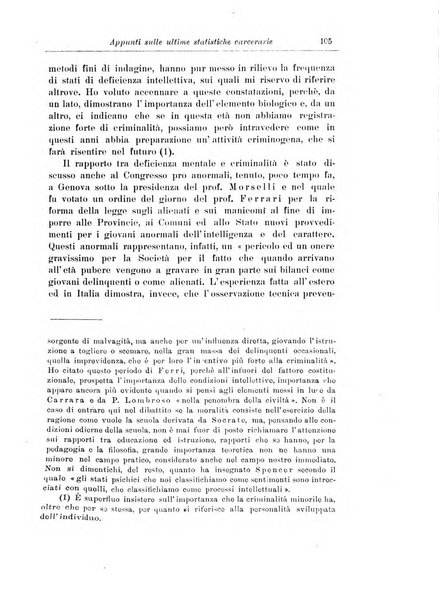 Note e riviste di psichiatria Manicomio provinciale di Pesaro