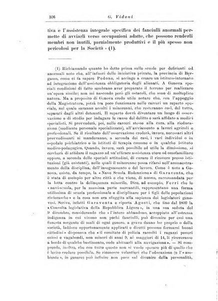 Note e riviste di psichiatria Manicomio provinciale di Pesaro