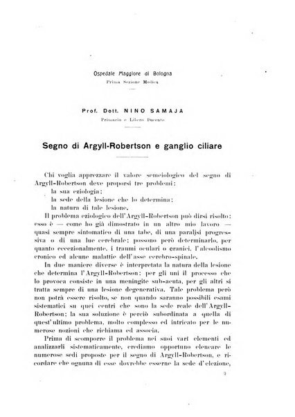 Note e riviste di psichiatria Manicomio provinciale di Pesaro