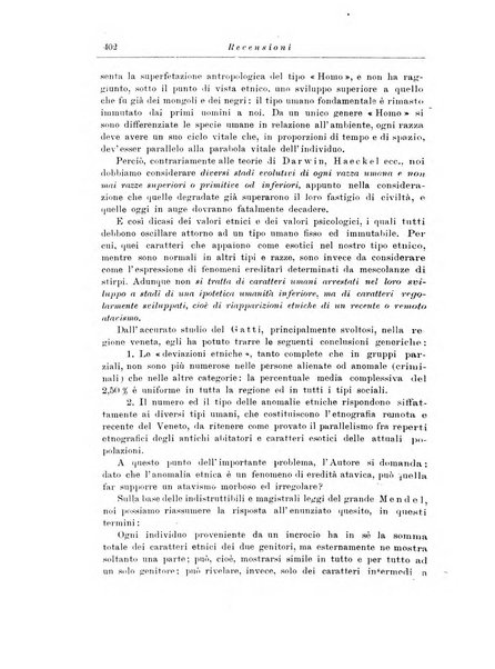 Note e riviste di psichiatria Manicomio provinciale di Pesaro