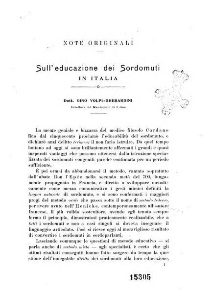 Note e riviste di psichiatria Manicomio provinciale di Pesaro