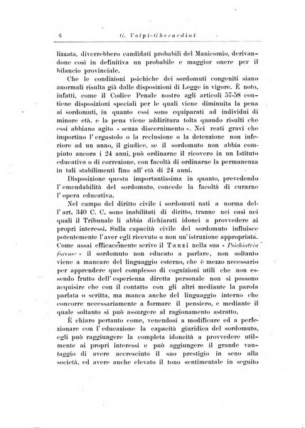 Note e riviste di psichiatria Manicomio provinciale di Pesaro