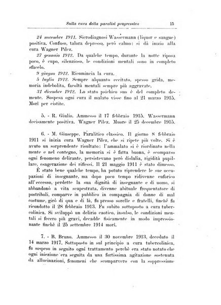 Note e riviste di psichiatria Manicomio provinciale di Pesaro