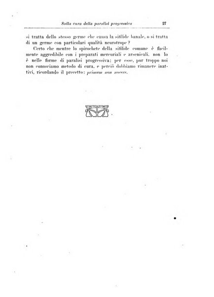 Note e riviste di psichiatria Manicomio provinciale di Pesaro