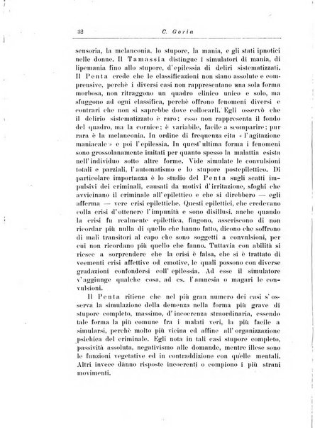 Note e riviste di psichiatria Manicomio provinciale di Pesaro