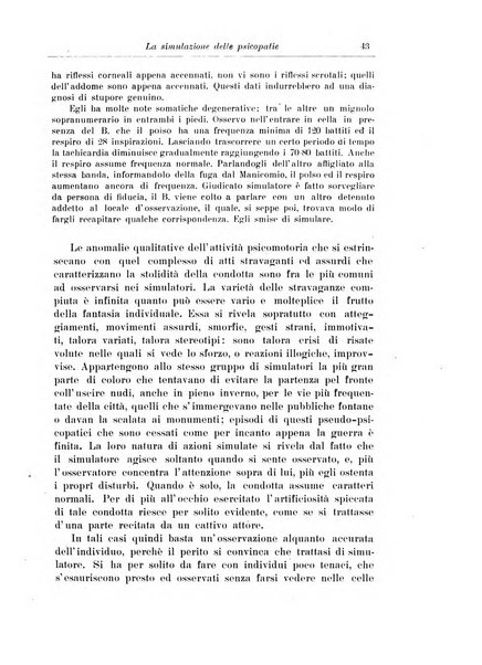 Note e riviste di psichiatria Manicomio provinciale di Pesaro