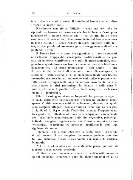 Note e riviste di psichiatria Manicomio provinciale di Pesaro